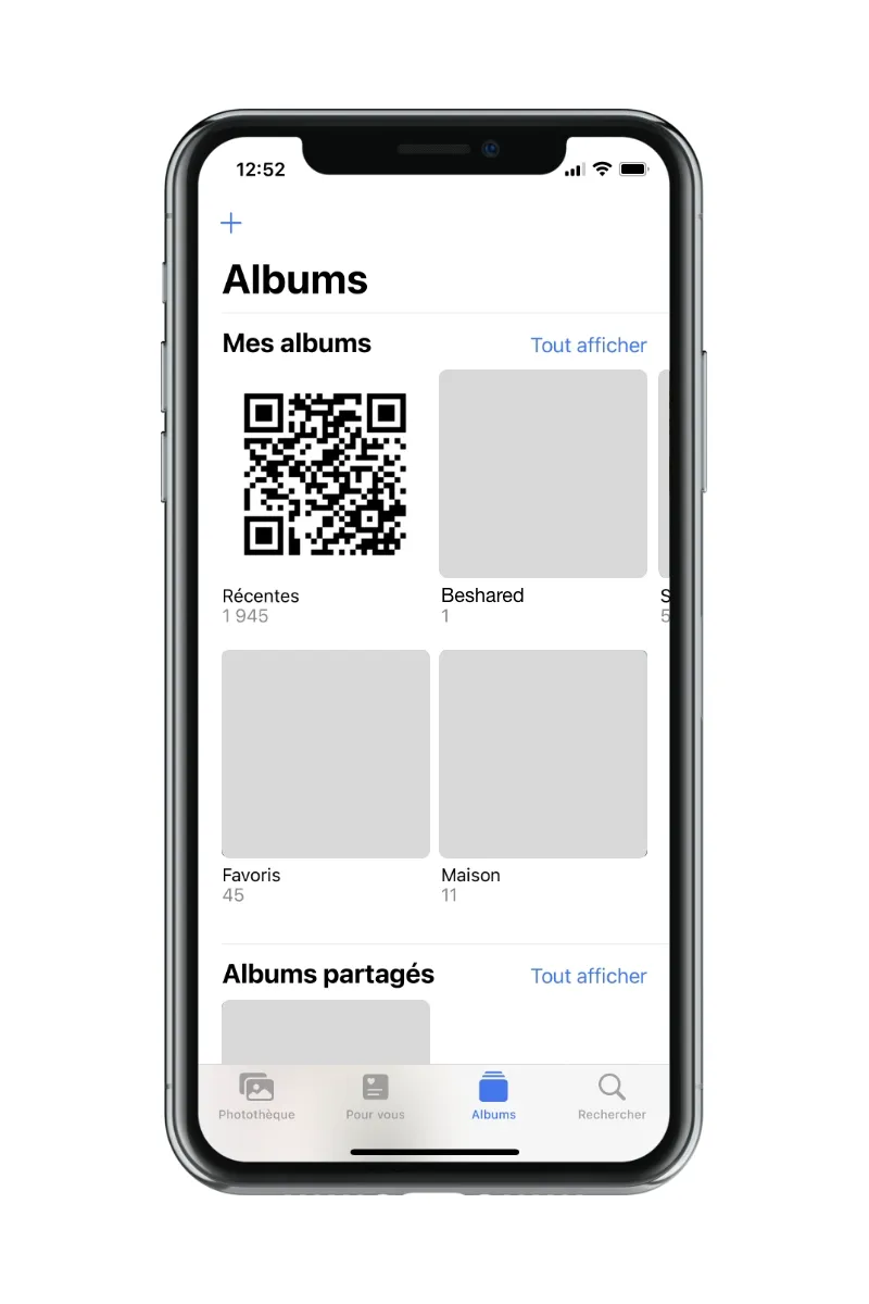 albums photos du iPhone